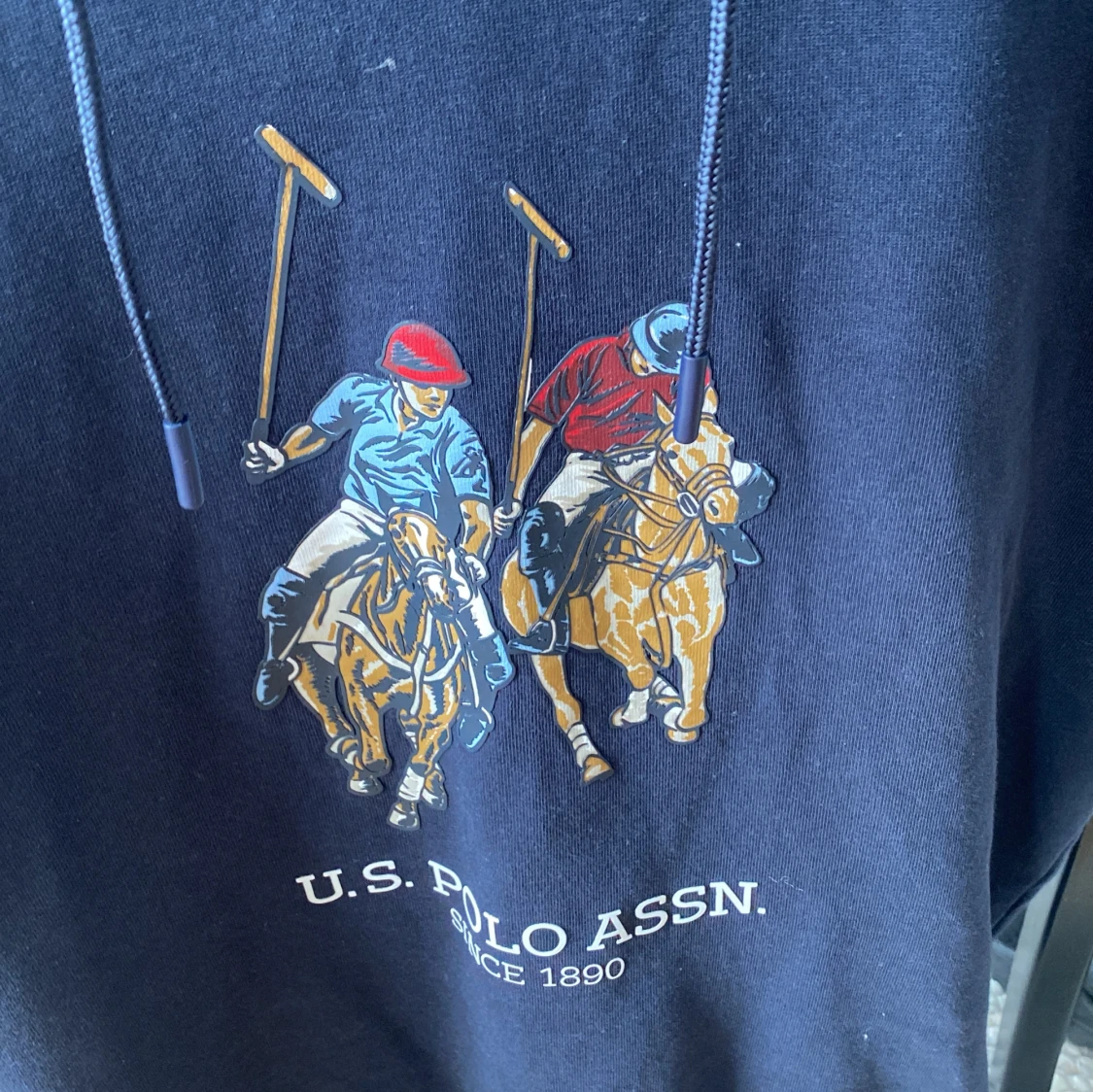 Marinblå hoodie från U.S. Polo Assn. - 2