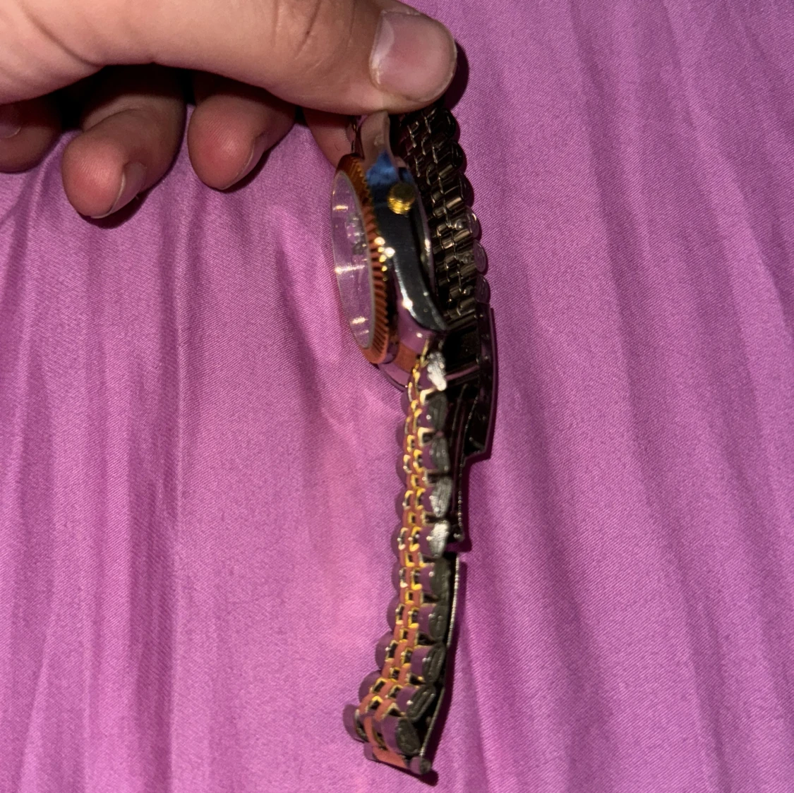 Klassisk herrklocka med silver och guld ditaler  - 1