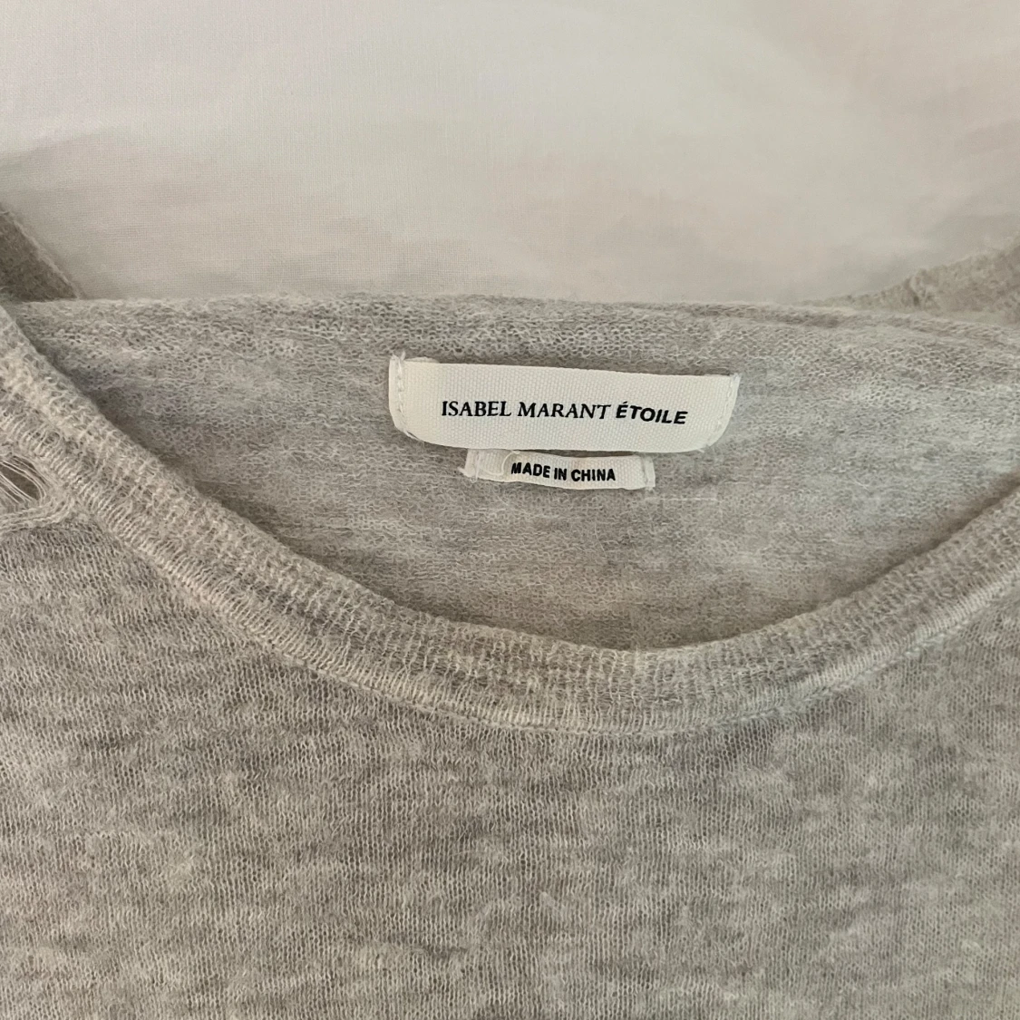 Ljusgrå stickad tröja från Isabel Marant Étoile - 1