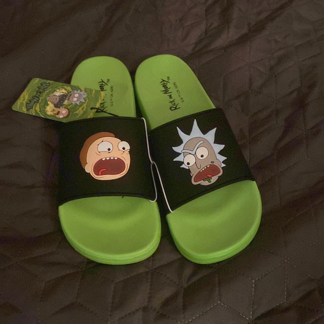 Rick and Morty sandaler grön/svart