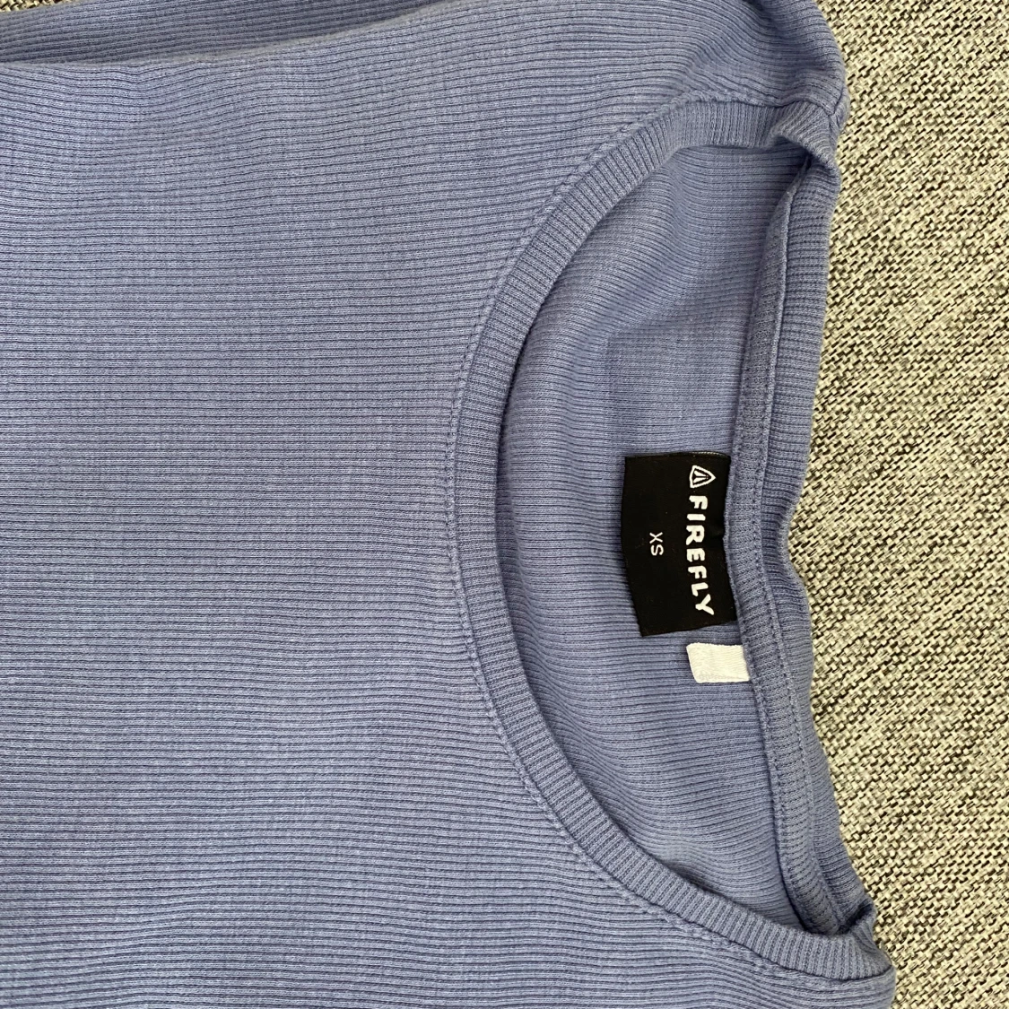 Ljusblå ribbad långärmad Firefly - 2