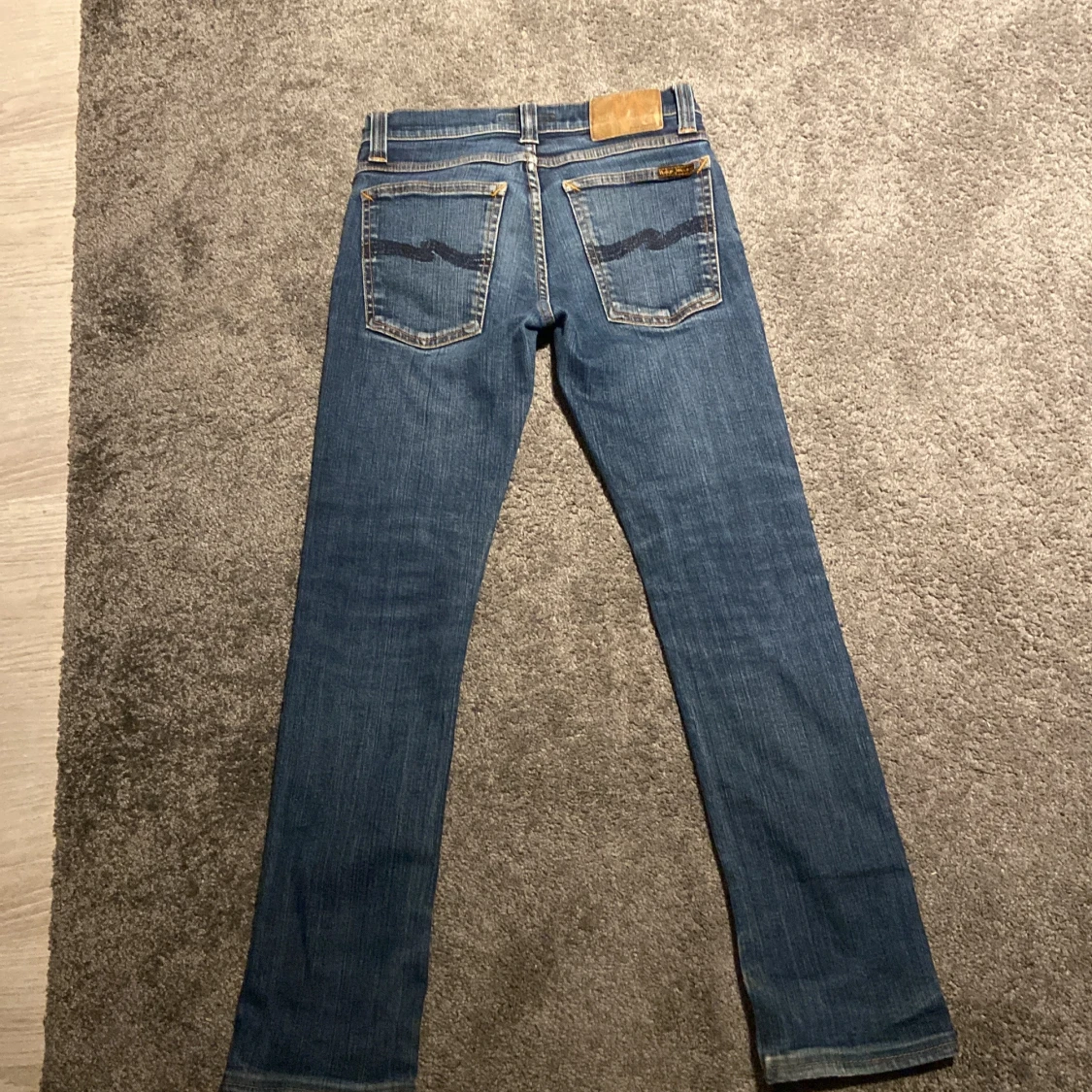 Blå skinny jeans från Nudie Jeans - 1