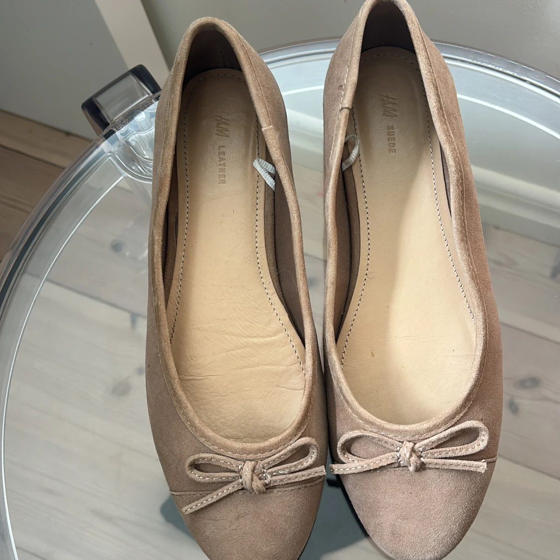 Ljusbruna ballerinaskor - 2