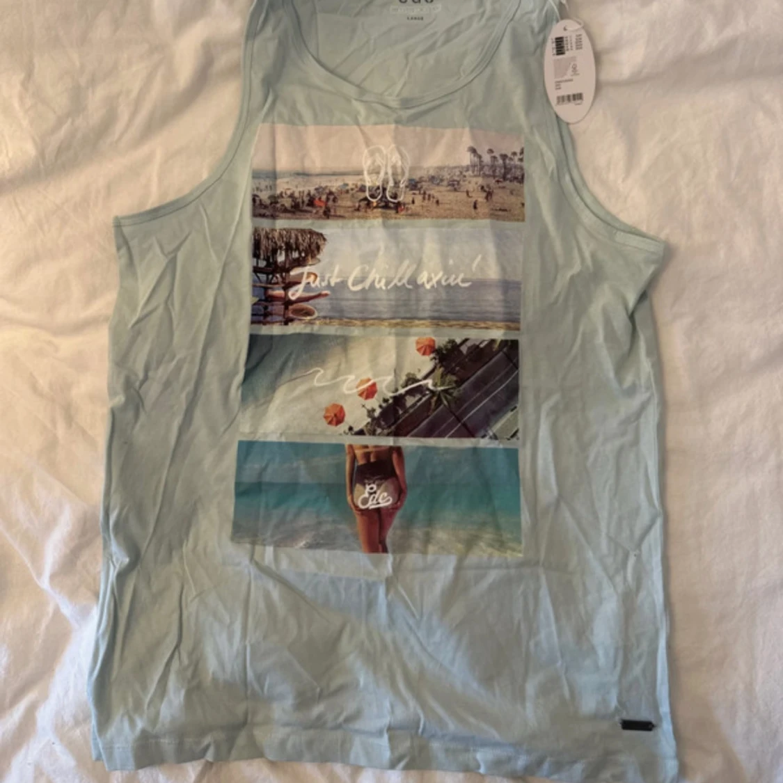 Ljusblå linnetopp från edc