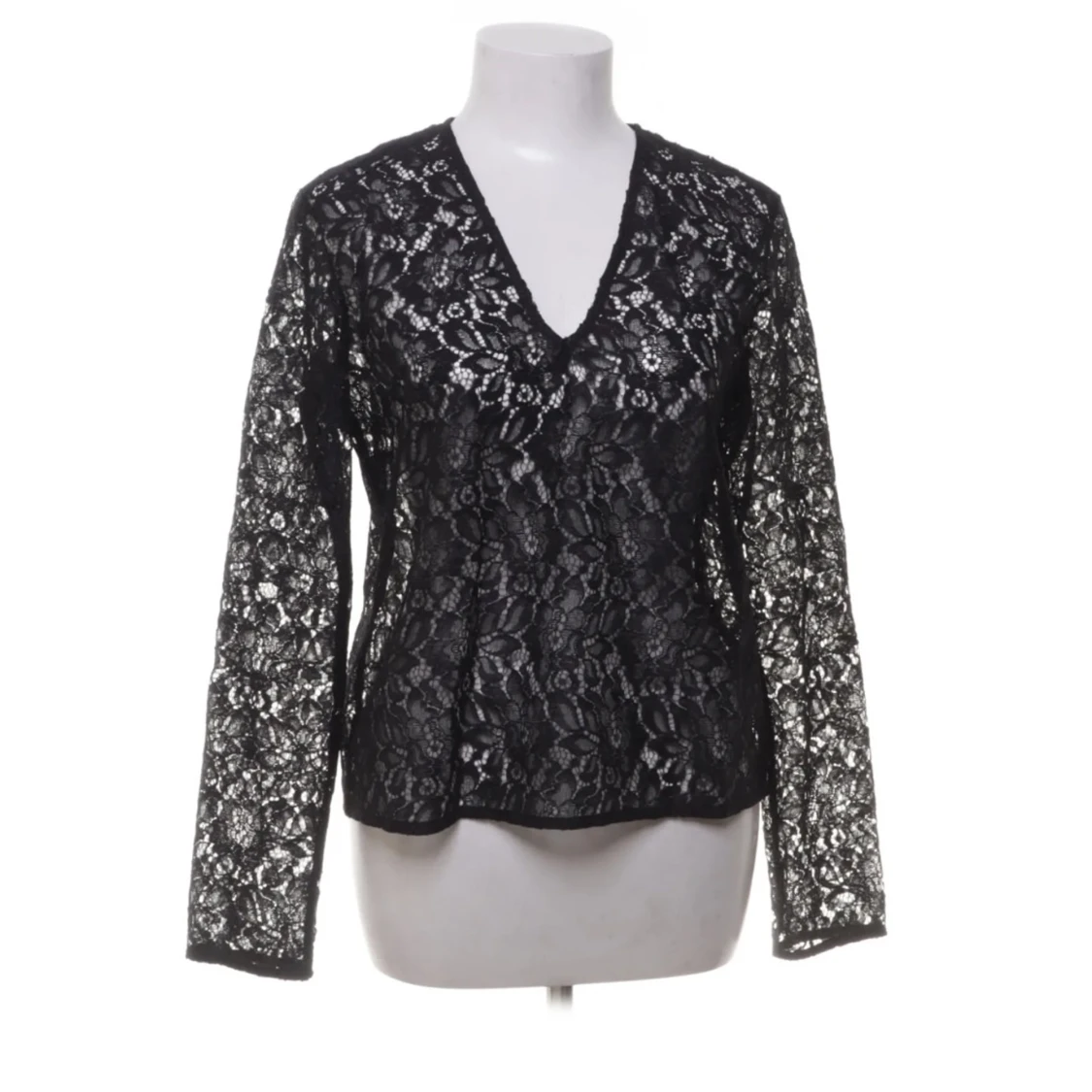 Svart spetsblus från Stockh LM