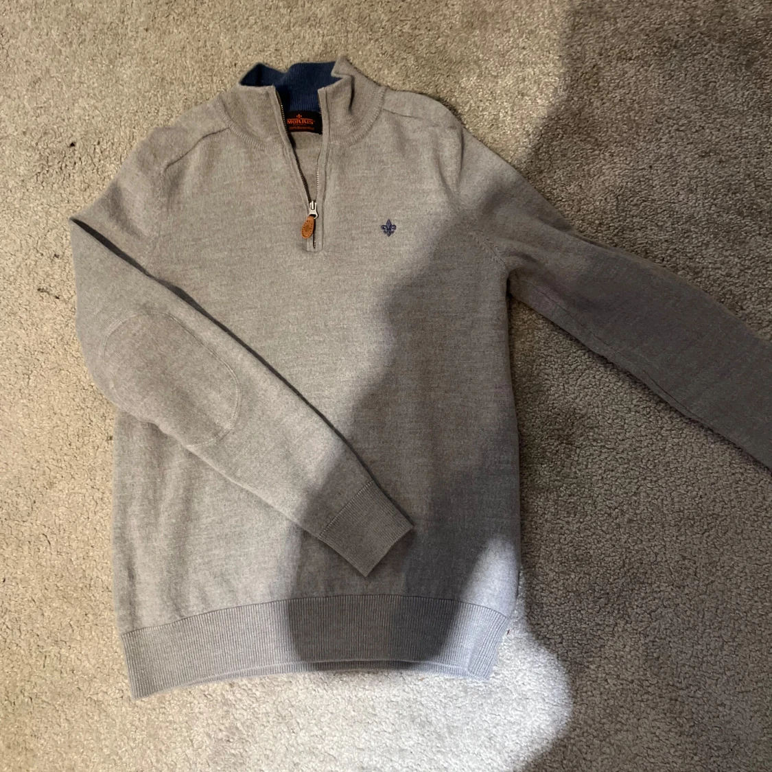 Grå merinoulltröja från Morris