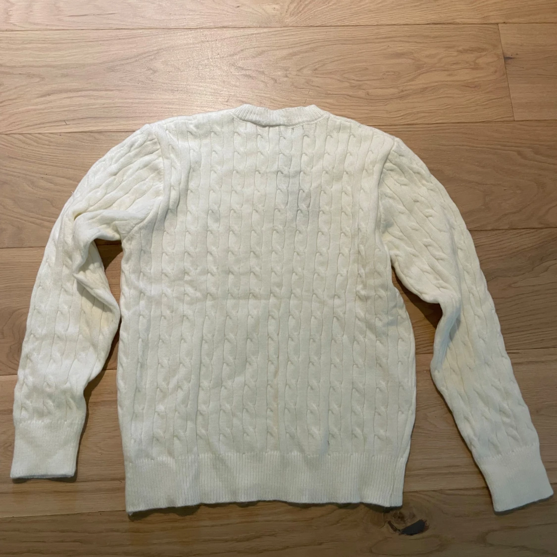 Vit kabelstickad tröja från Polo Ralph Lauren - 2