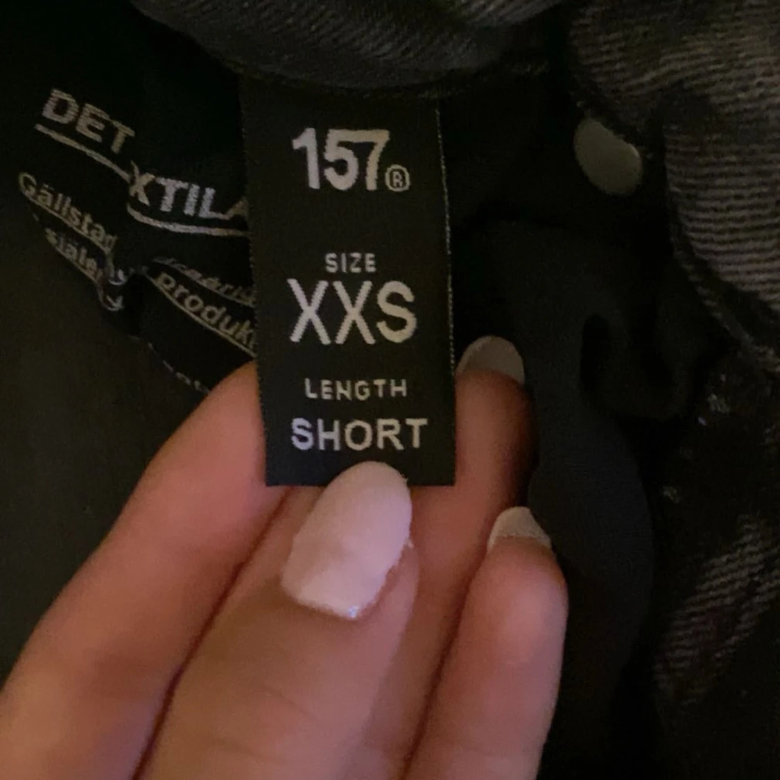 Grå bootcut jeans 157 XXS short - 3