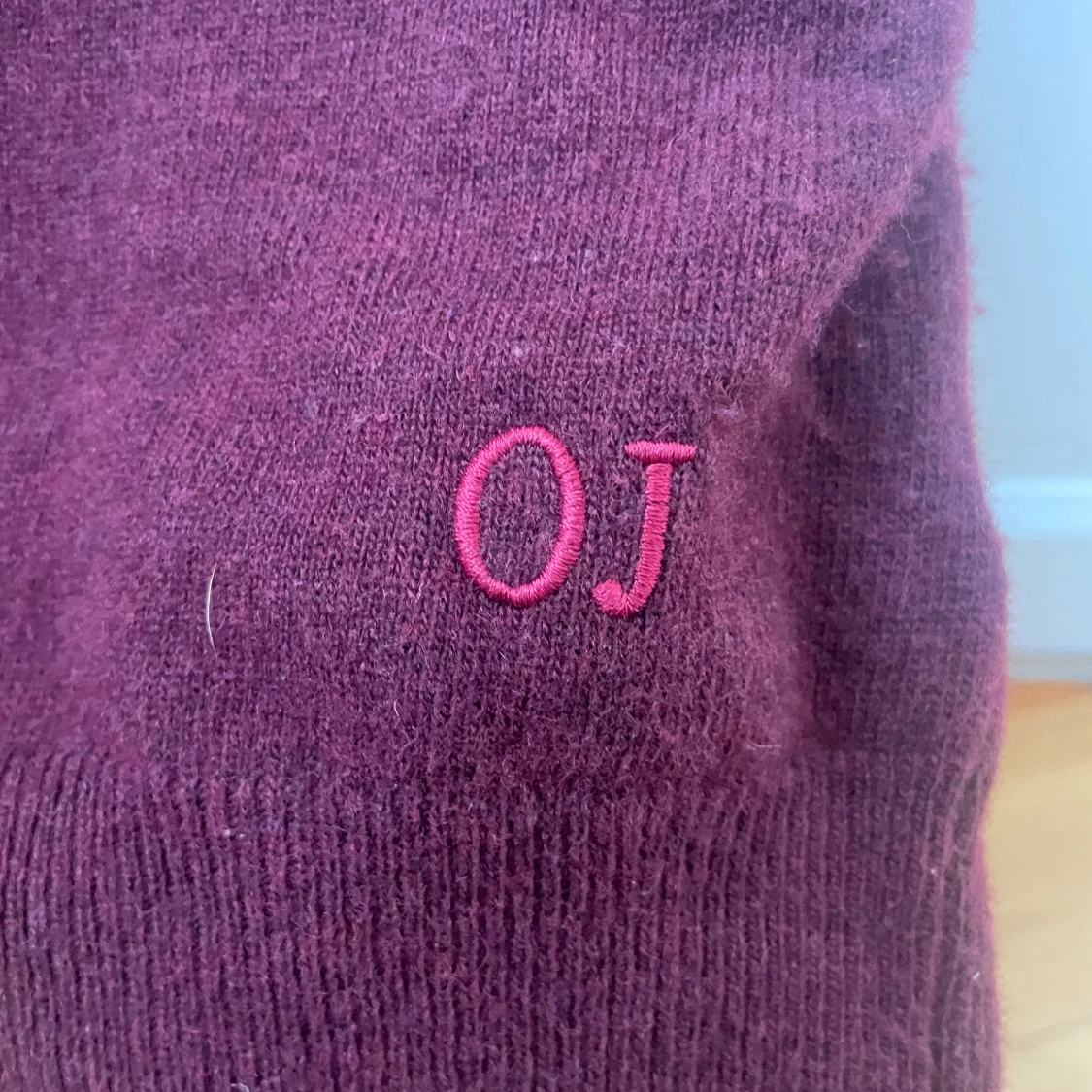 Röd Oscar Jacobson ylletröja  - 1