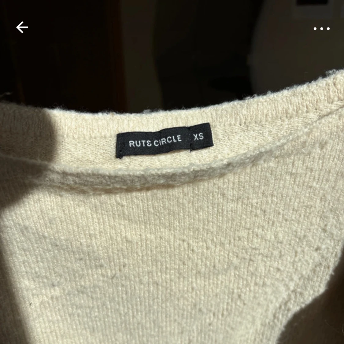 Beige stickad tröja Rut&Circle XS-M - 1