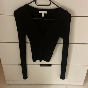 Långärmad topp - Kropppad topp med v-ringning 