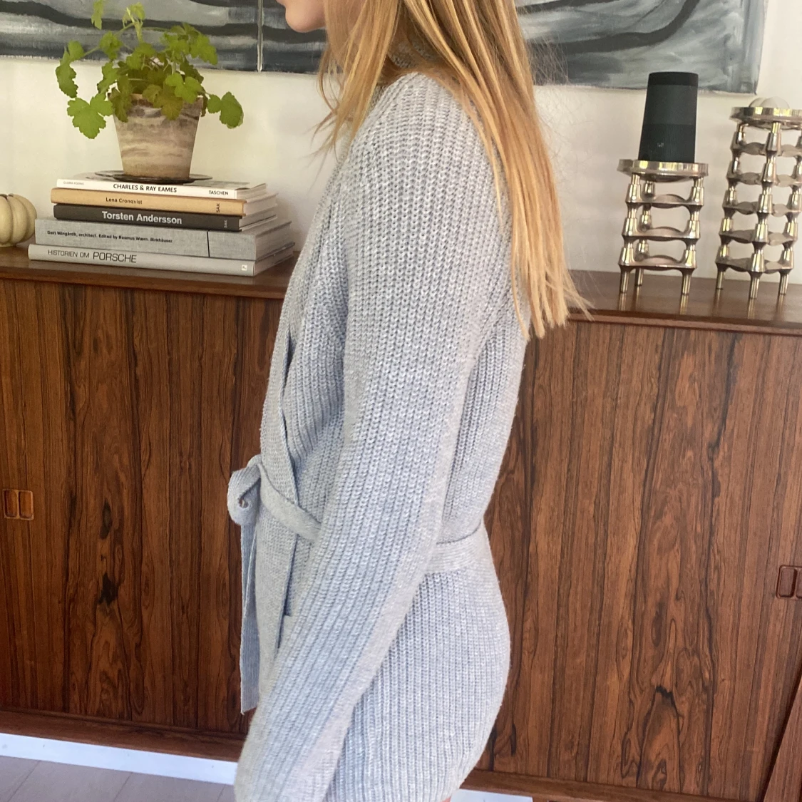 Stickad morgonrock - 90