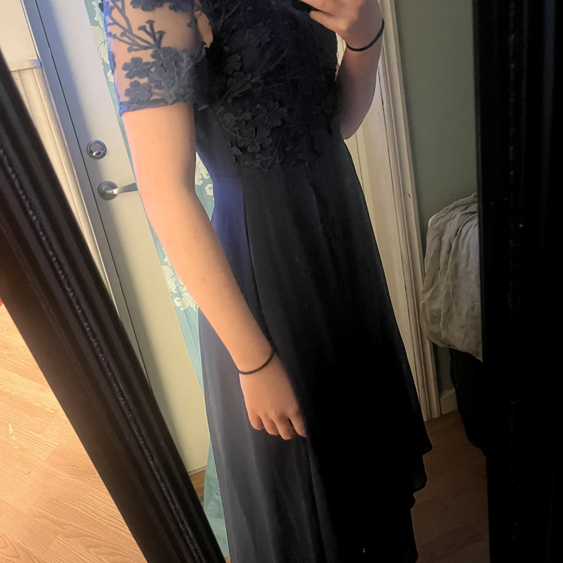 Marinblå klänning - 90