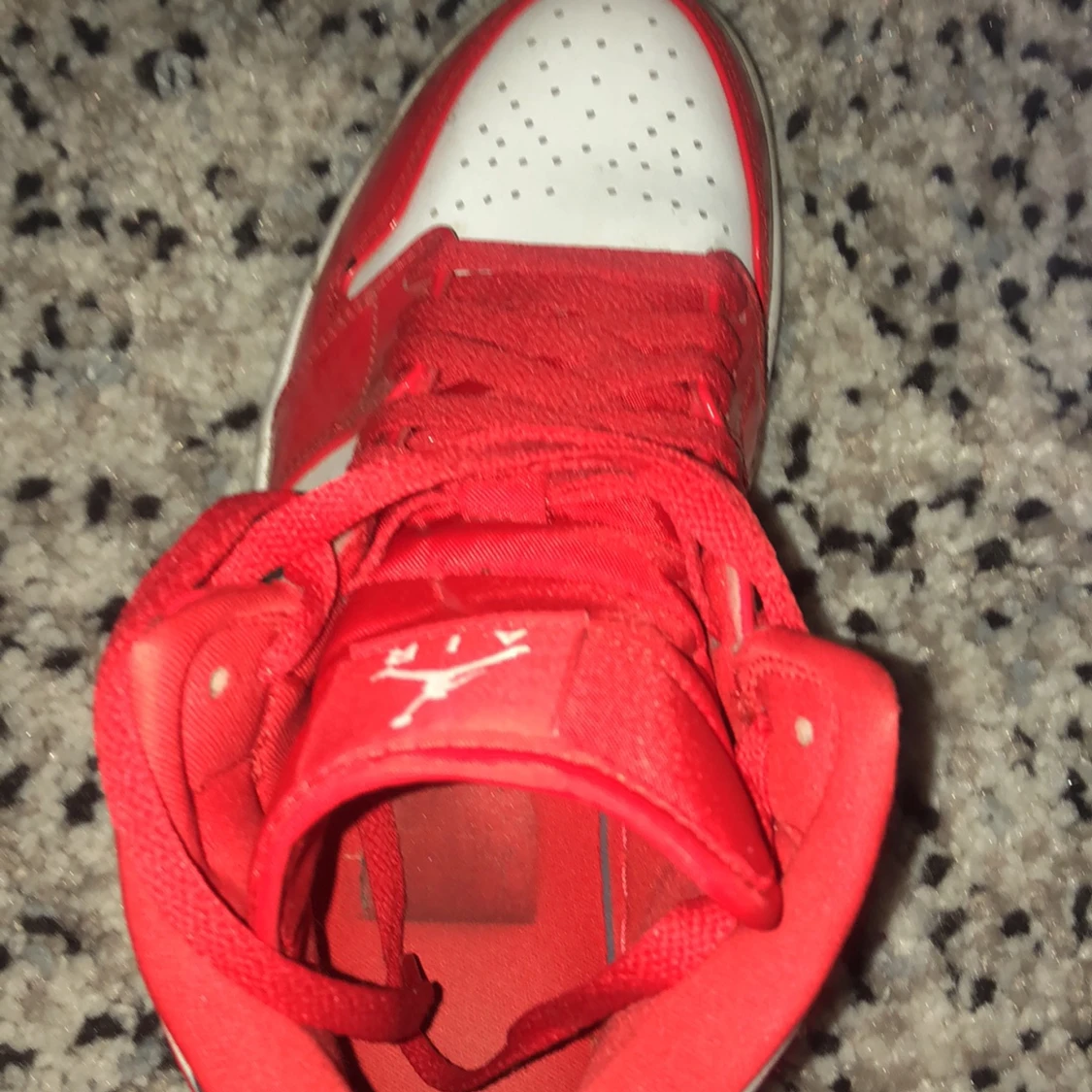 Air Jordan 1 mid barcelona sweater red patent - 91