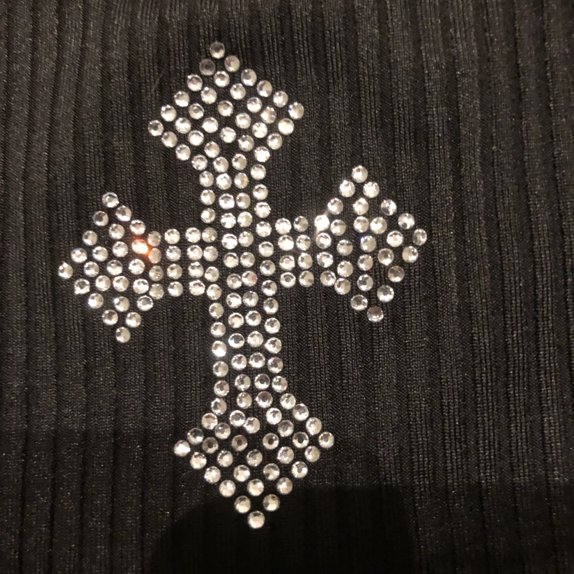 Linne med diamant kors - 90