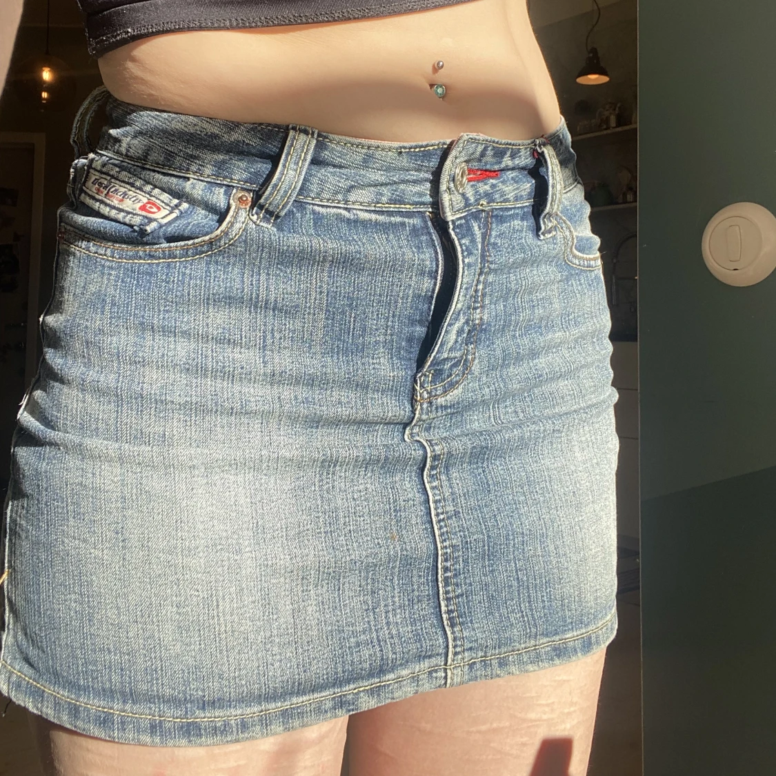 Mini jeans kjol - 91