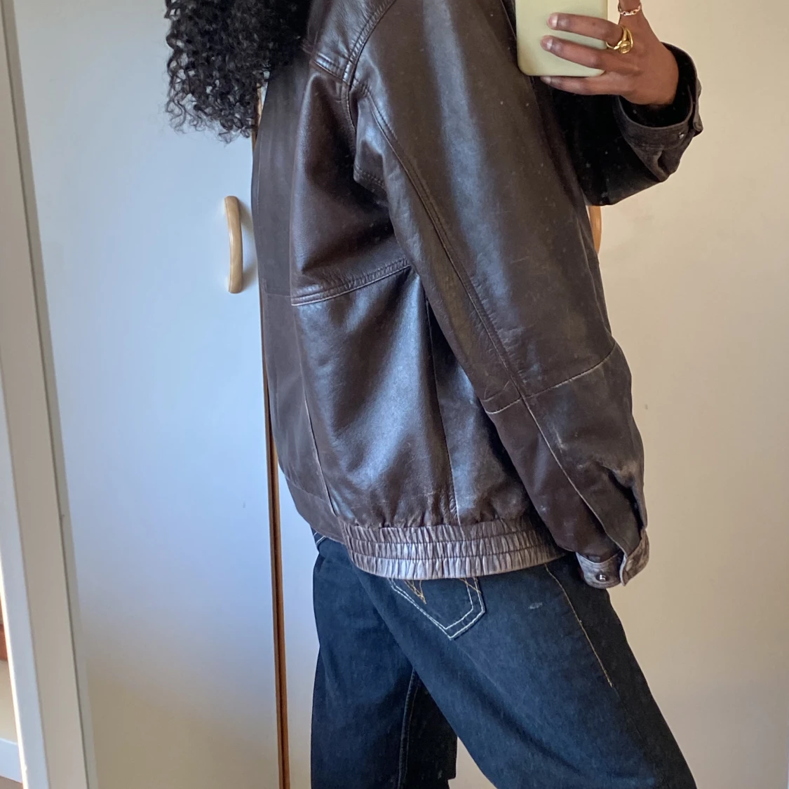 Vintage skinnjacka - 91