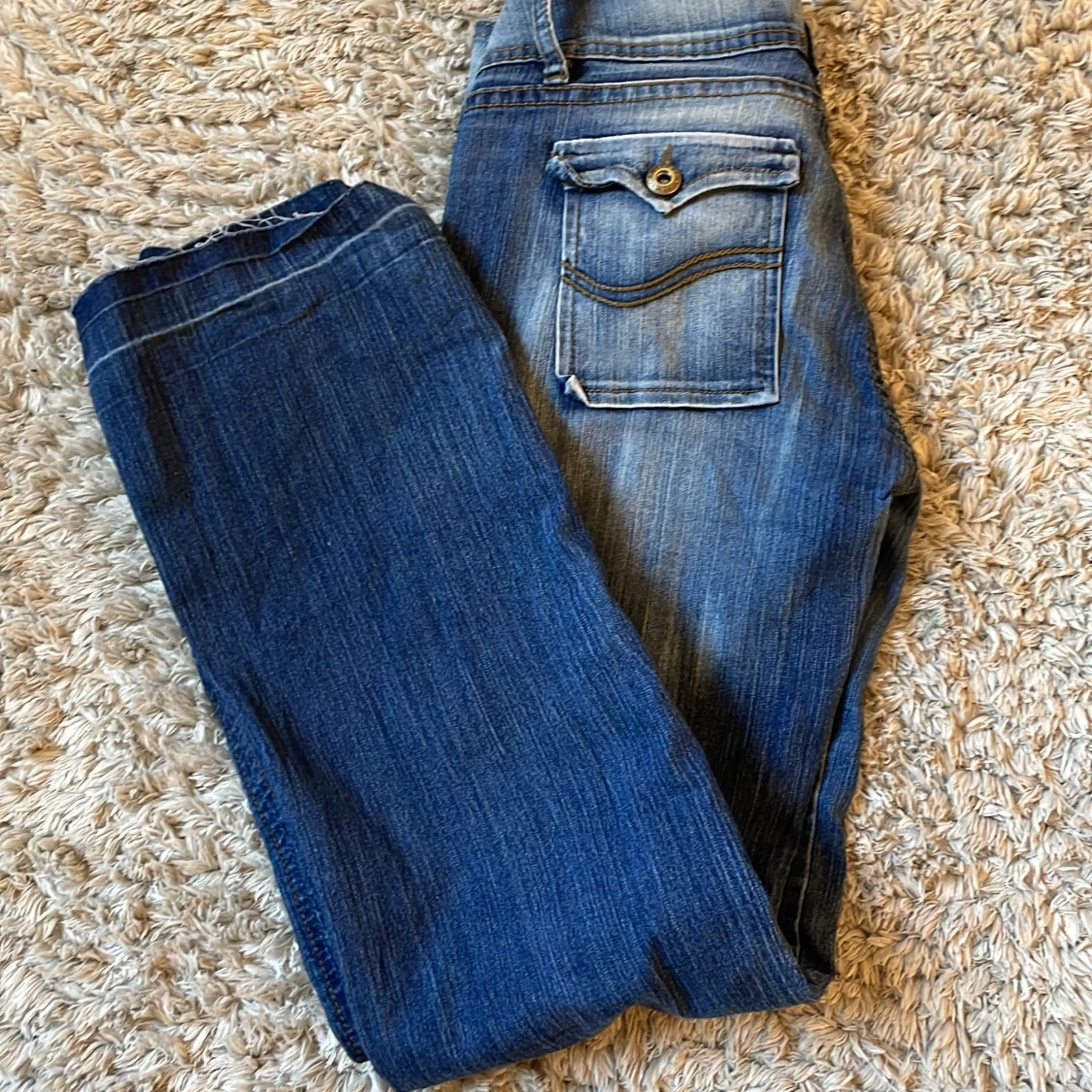 Lågmidjade jeans med fickor - 91