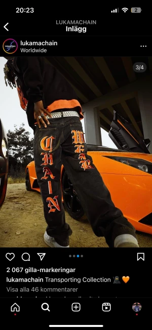 Luka machain  - Fetta baggy jeans från luka machain condition 10/10 aldrig använda original pris 989kr strlk M