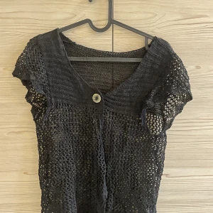Vintage topp - Svart stickad topp från vintage butik i Paris