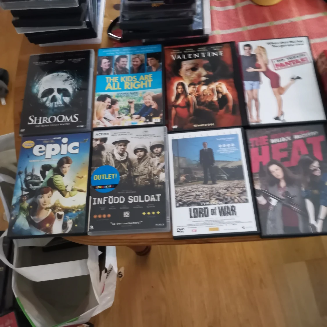 8 st dvd filmer 20 kr st