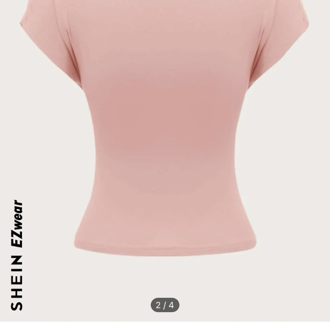 Rosa rygglös topp - 90