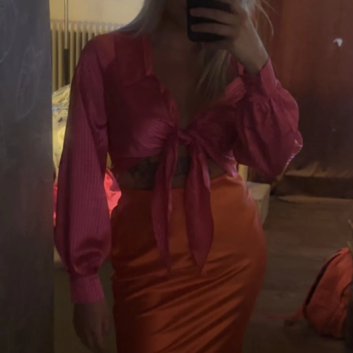 Rosa-randig knyttopp - 90