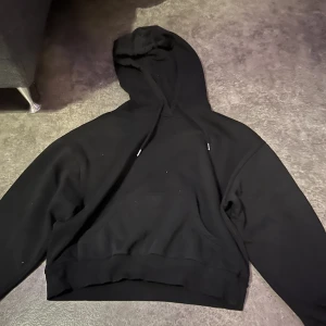 Svart hoodie  - Säljer denna vanliga svarta hoodie då ja inte använt den. Bra skick somsagt den e aldrig använd