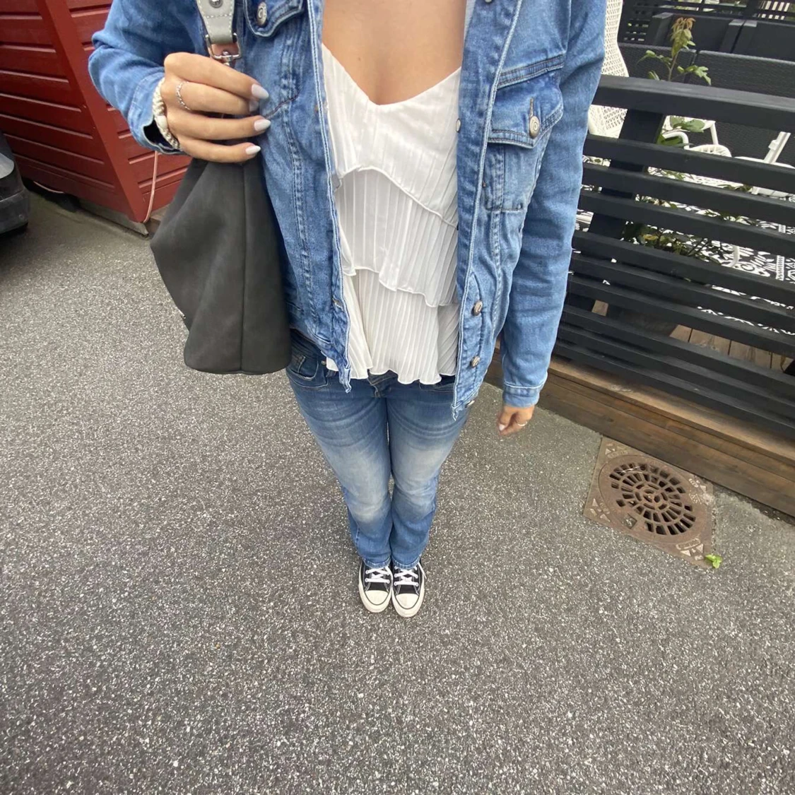 Superfin blå jeansjacka  - 91