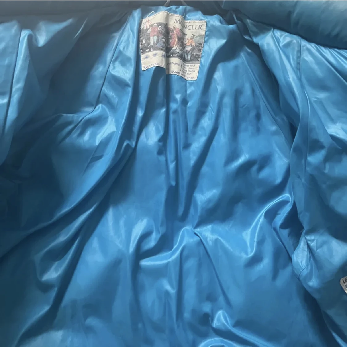 Blå moncler jacka  - 91