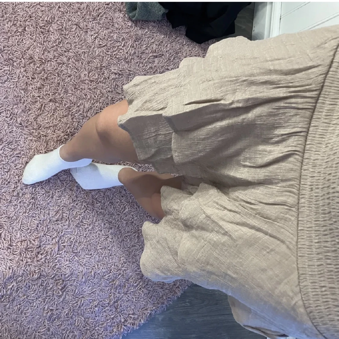 Beige volangkjol 🙌🏼 - 90