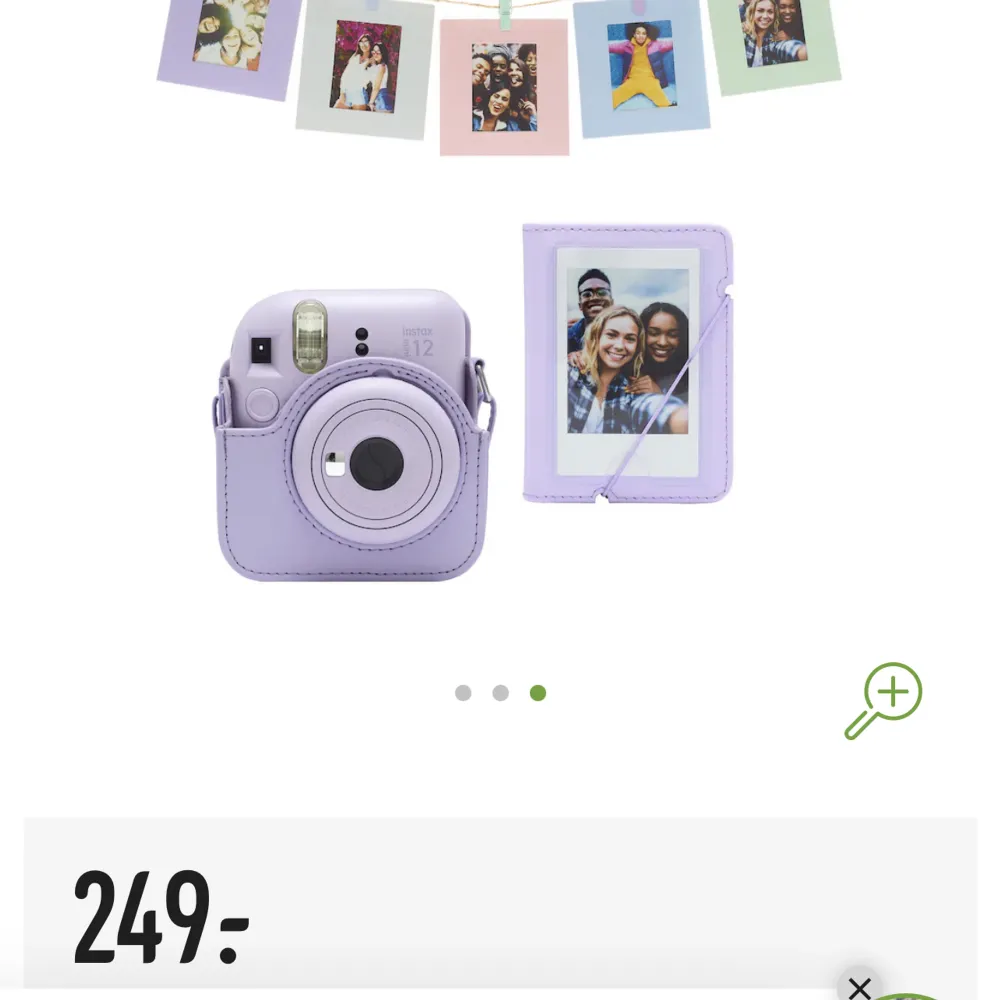 Säljer min Polaroid kamera och väskan den kom i. Den är i princip orörd då den endast använts någon enstaka gång, alltså så gott som nyskick och fungerar precis som vanligt. Säljer pga införskaffat mig en annan kamera:). Övrigt.