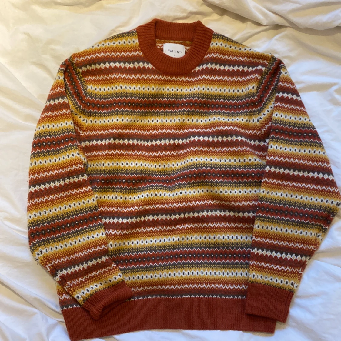 stickad farfarströja - 90