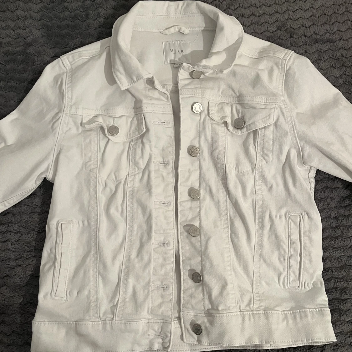 Vit jeans jacka