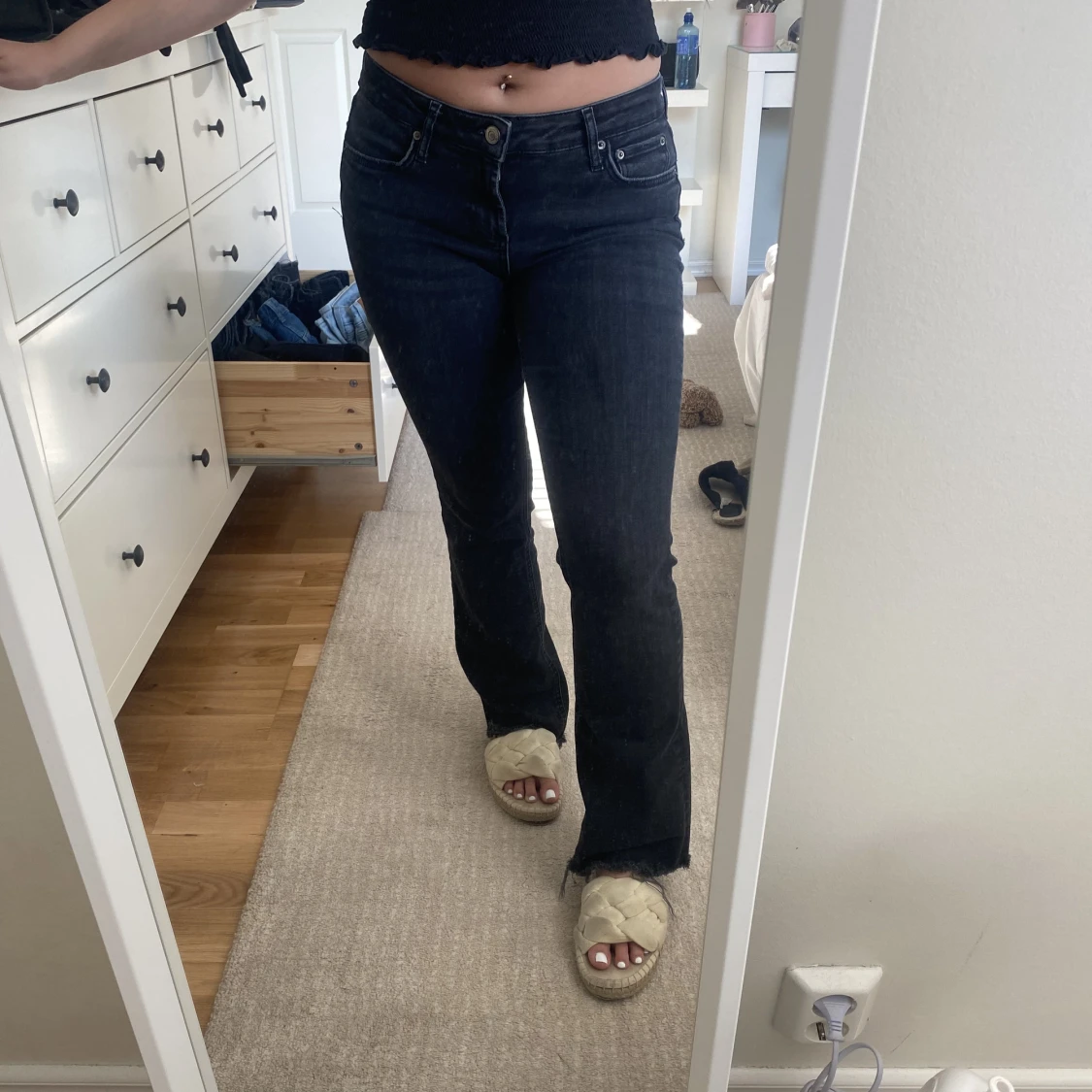 Lågmidjade jeans