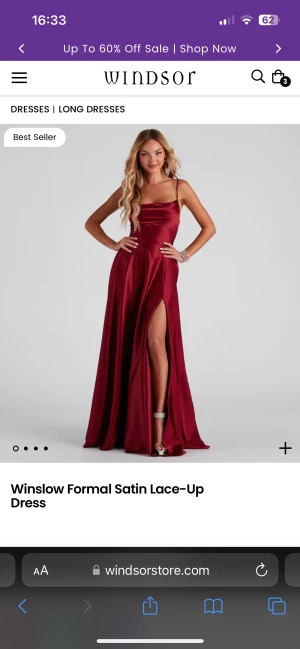 Balklänning - Säljer min balklänning då jag beställde två likadana. Helt i nyskick, endast testad. Passar mig perfekt som är 168cm och har storlek s/m. Skriv om ni vill ha fler egna bilder💕köparen står för frakten ❤️