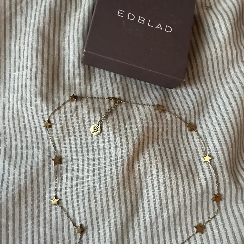 Halsband i guld från Edblad. Säljer för använder bara silver😄nypris 400 säljer för 200 men kan byta mot andra edbladsmycken i silver💕. Accessoarer.