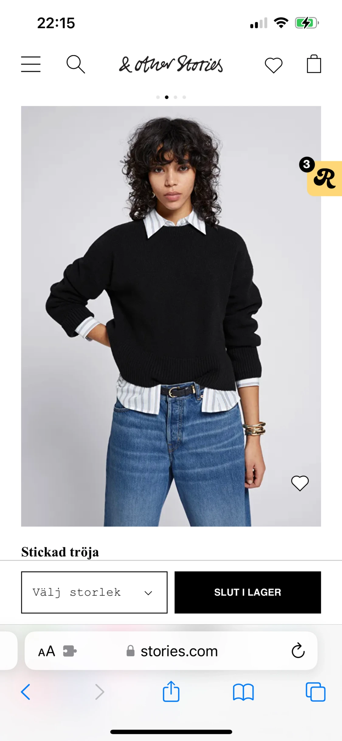 Stickad tröja  - 90