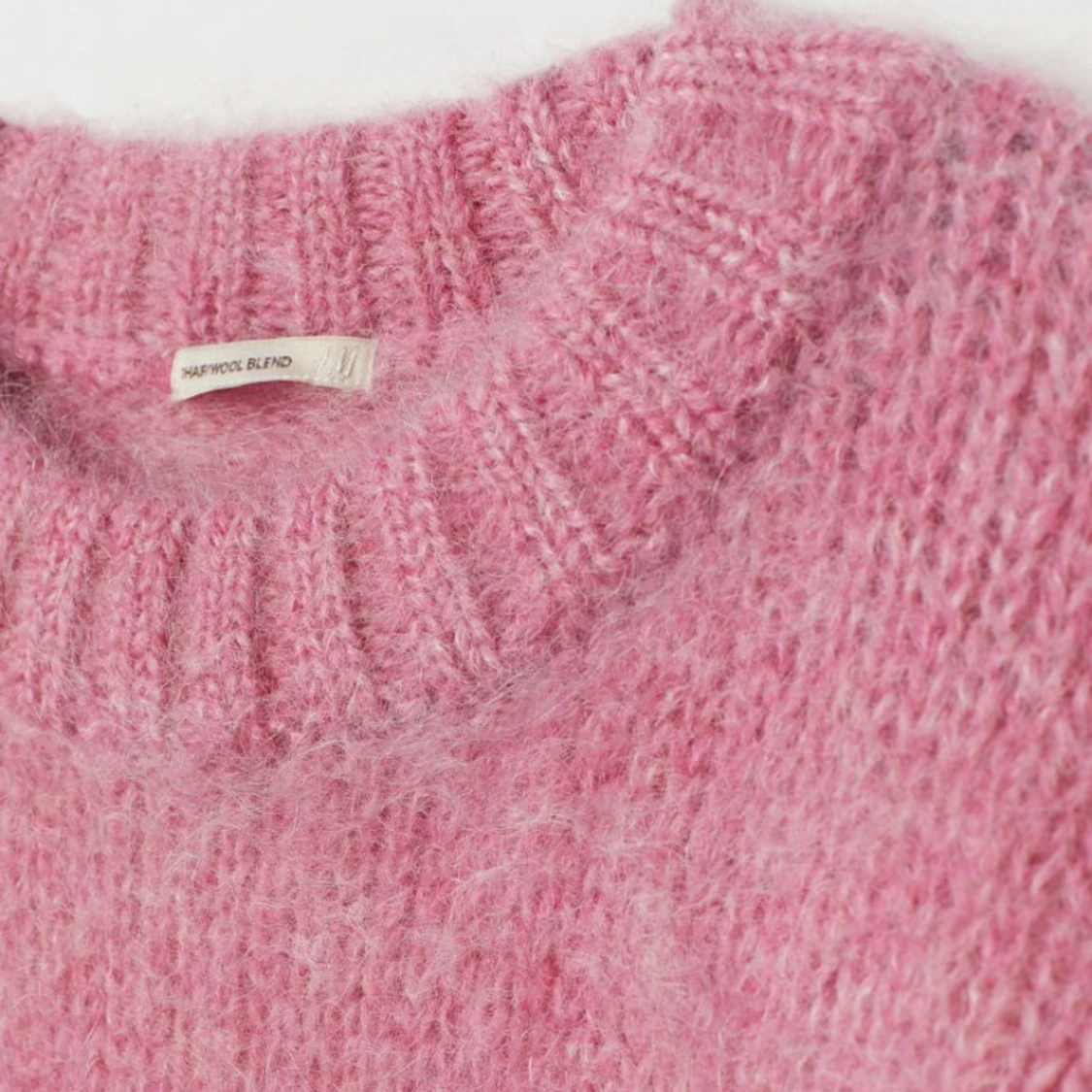 Rosa stickad tröja - 90