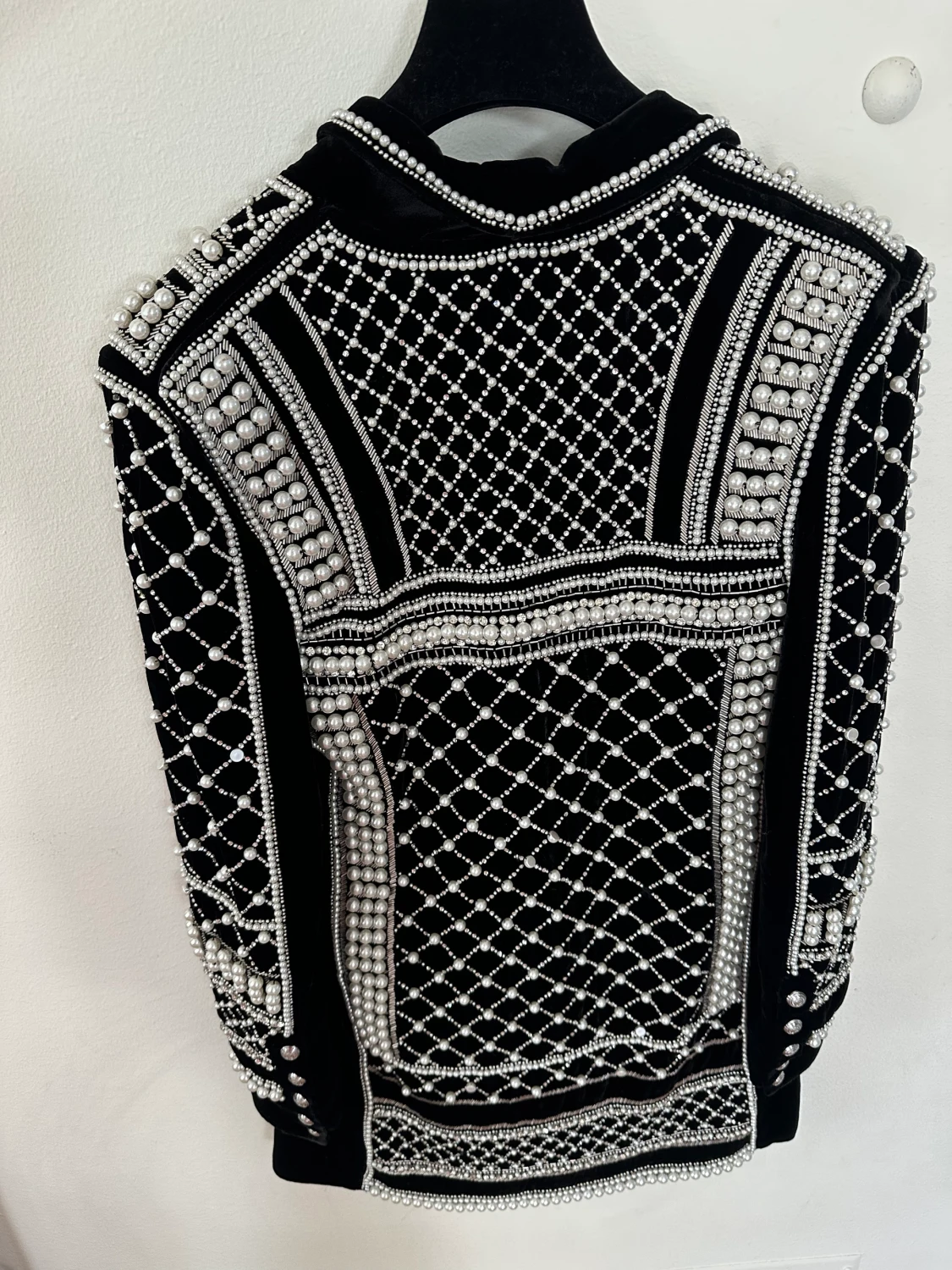 Balmain x H&M Blazer Pearl Embroidered / Helt Ny  - 90