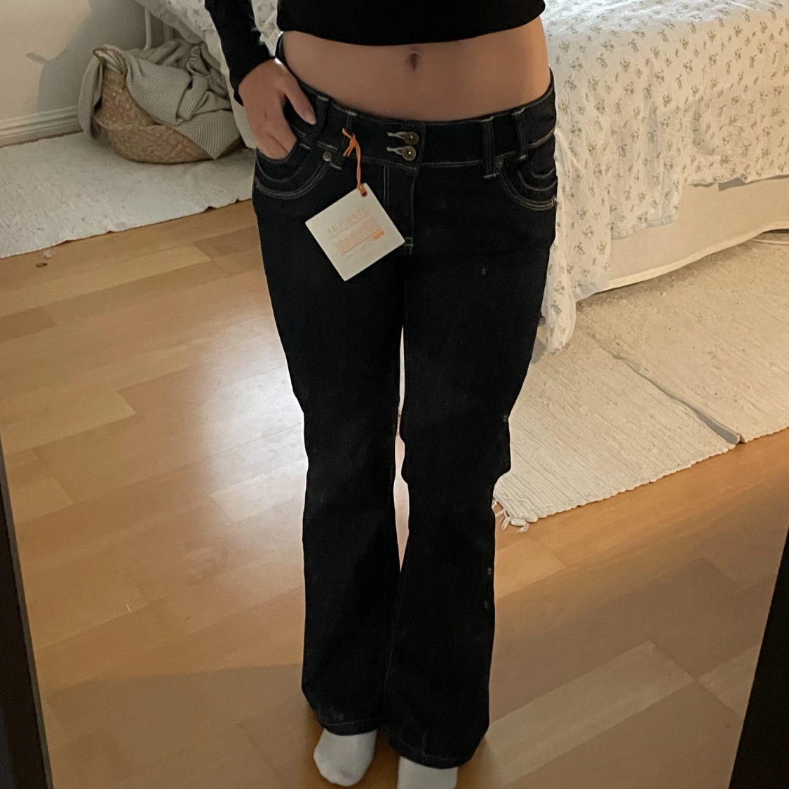 Lågmidjade jeans - 90