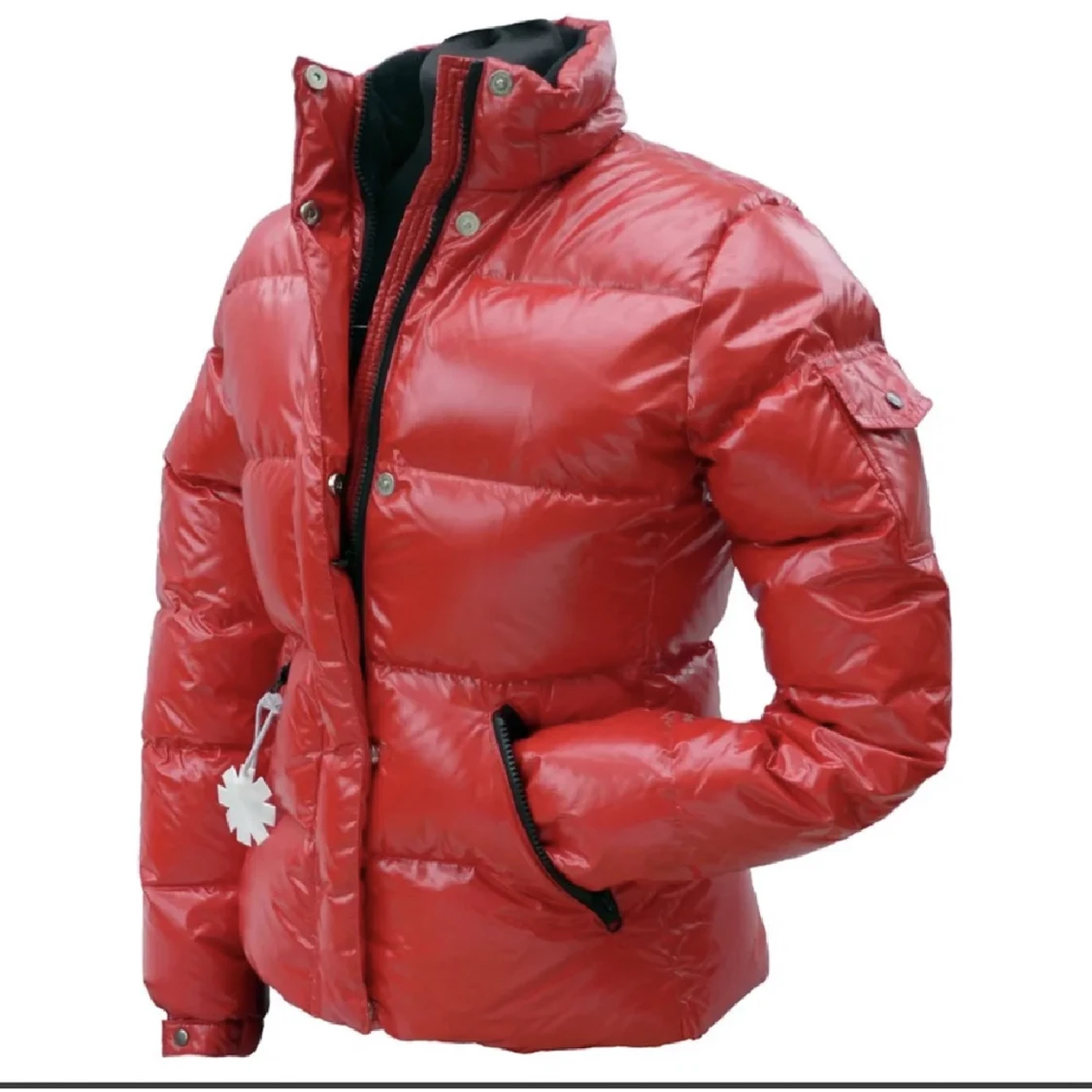 Röd Moncler liknande jacka - 90