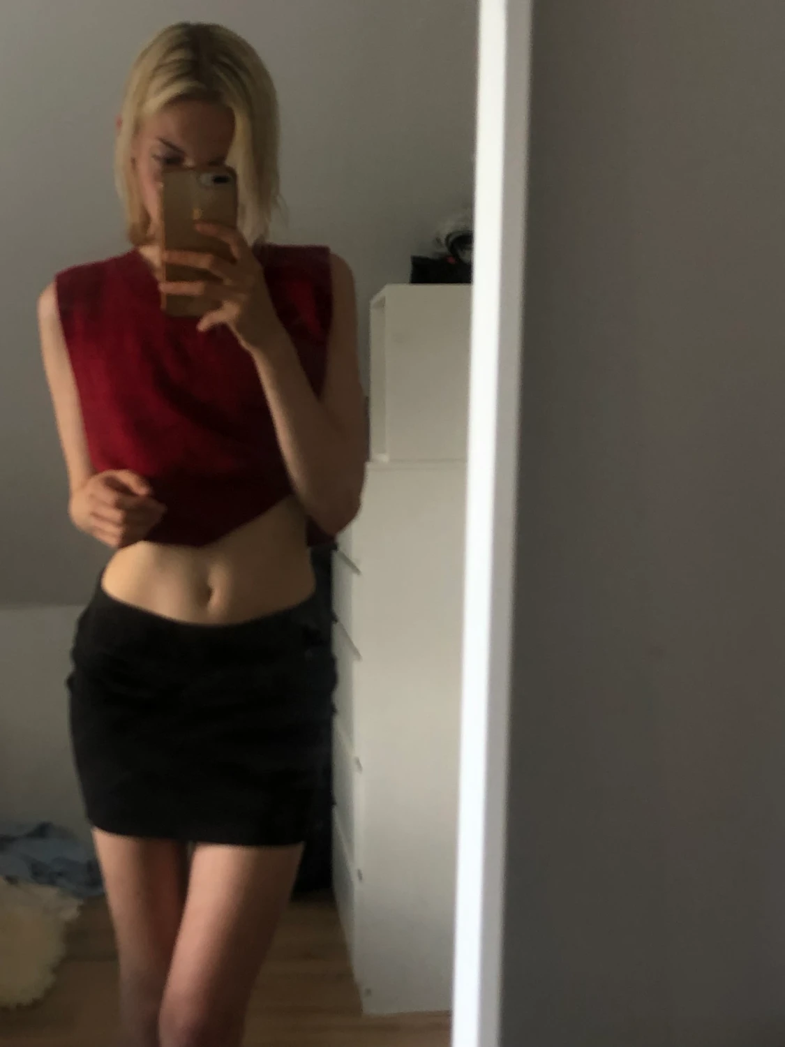 svart miniskirt  - 90