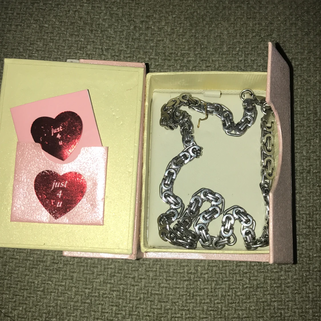 Silver halsband - 90