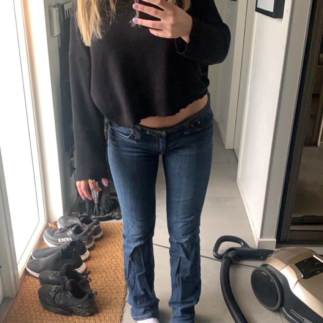 Lågmidjade jeans storlek s