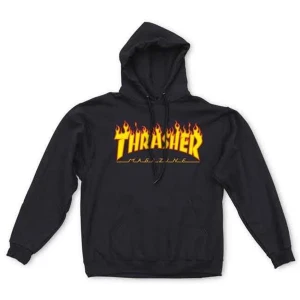 Thrasher hoodie - Köpt för 1 250kr på junkyard🩵 unisex!