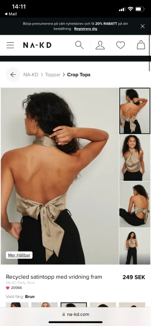 topp - säljer denna såå fina toppen från NAKD då jag har många liknande, aldrig använd prislapp kvar! ❣️storlek xs men passar större oxå eftersom man knyter själv