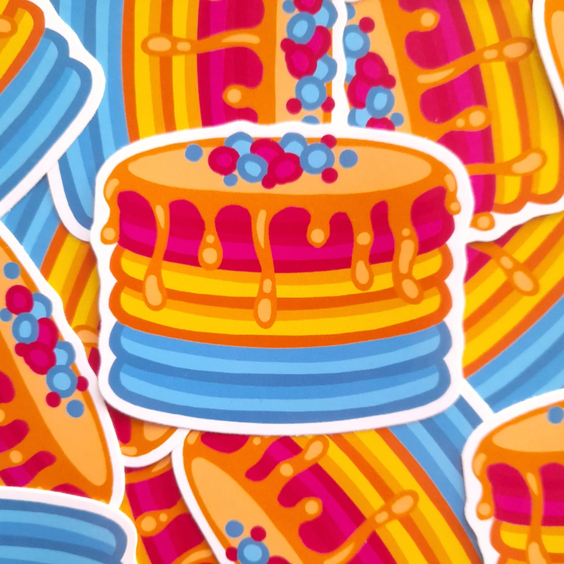 Pansexuell pannkakor klistermärke