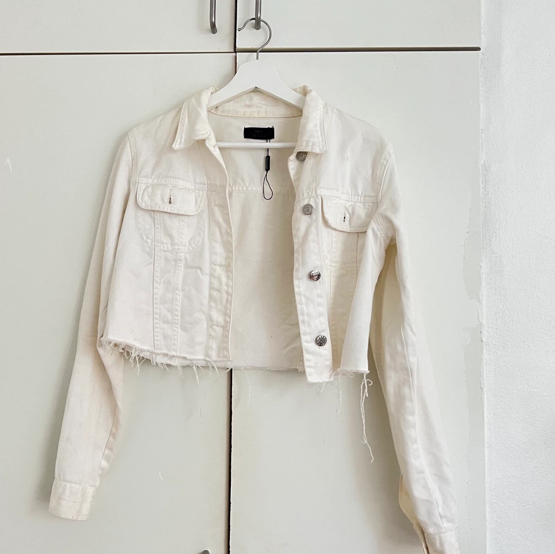 Vit jeansjacka 