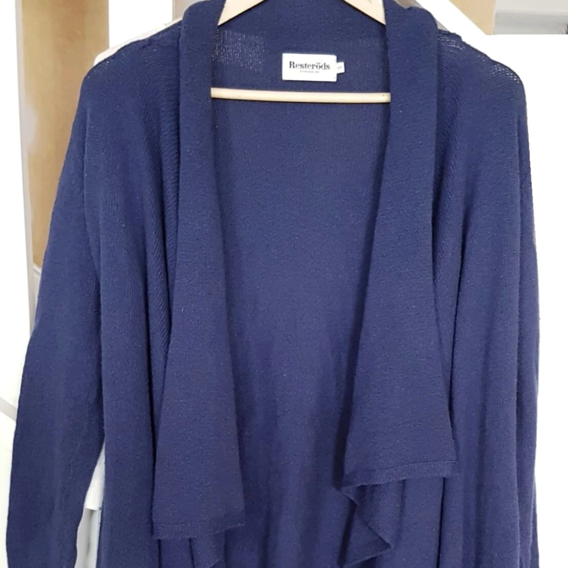 Resteröds varm kofta/ kardigan i ullmix Stl S  - 91